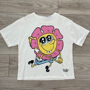 Zara girls size 11-12. SpongeBob square pants shirt.